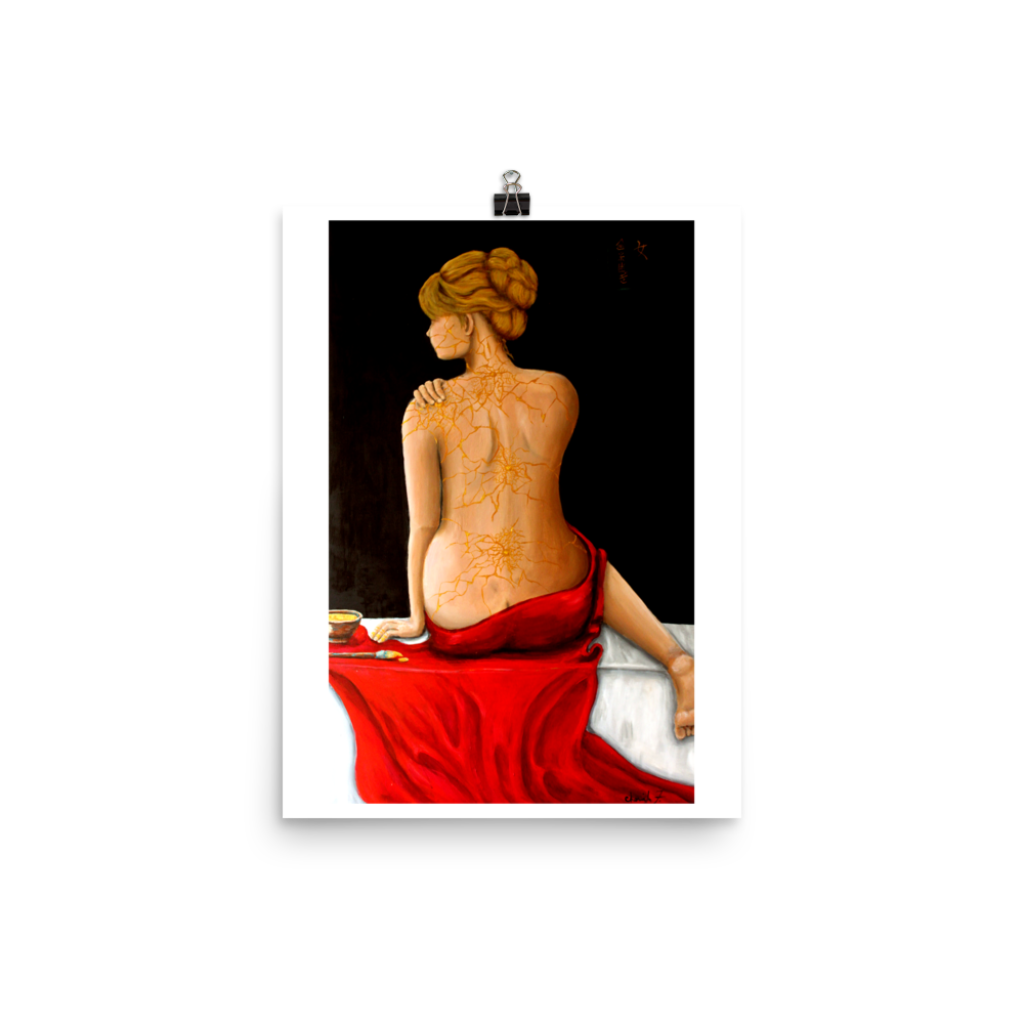 Premium Poster - Kintsugi Lady - C.W. Art Studio