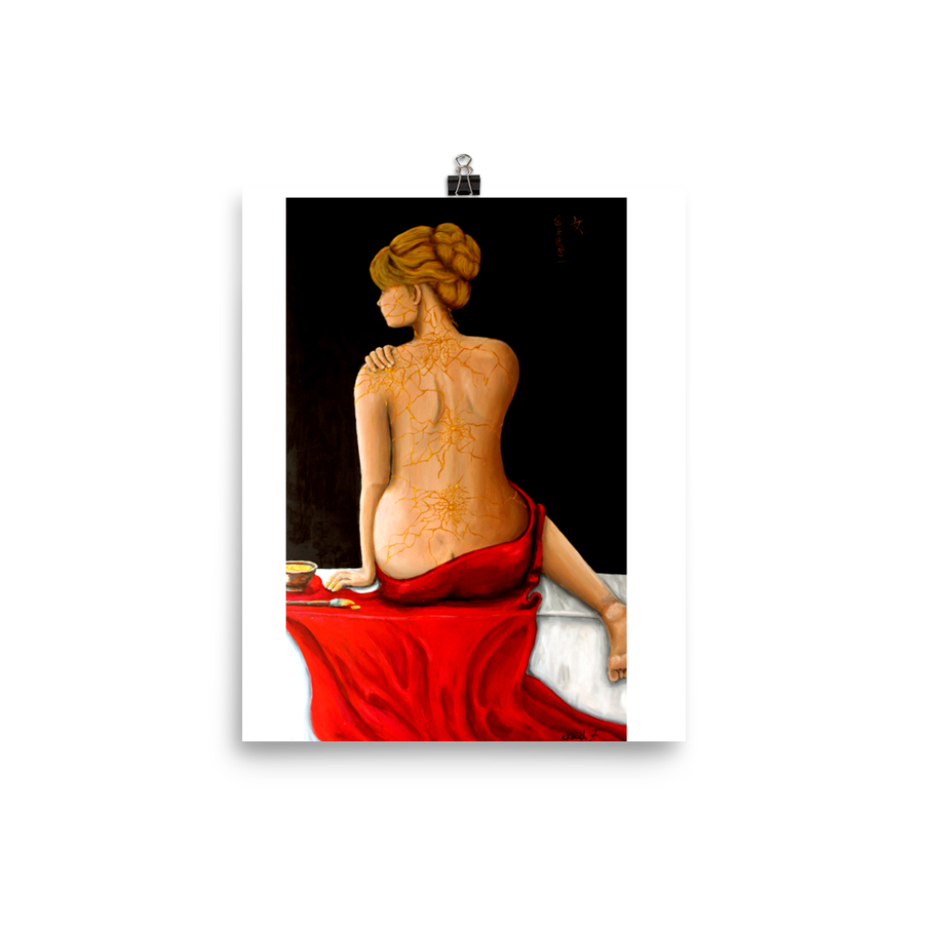 Premium Poster - Kintsugi Lady - C.W. Art Studio