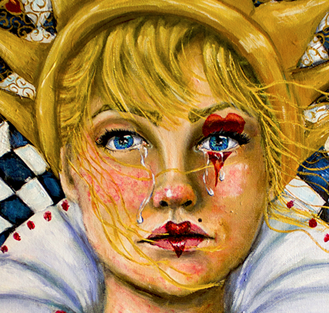 SOLD- Queen of broken Hearts -Original Painting