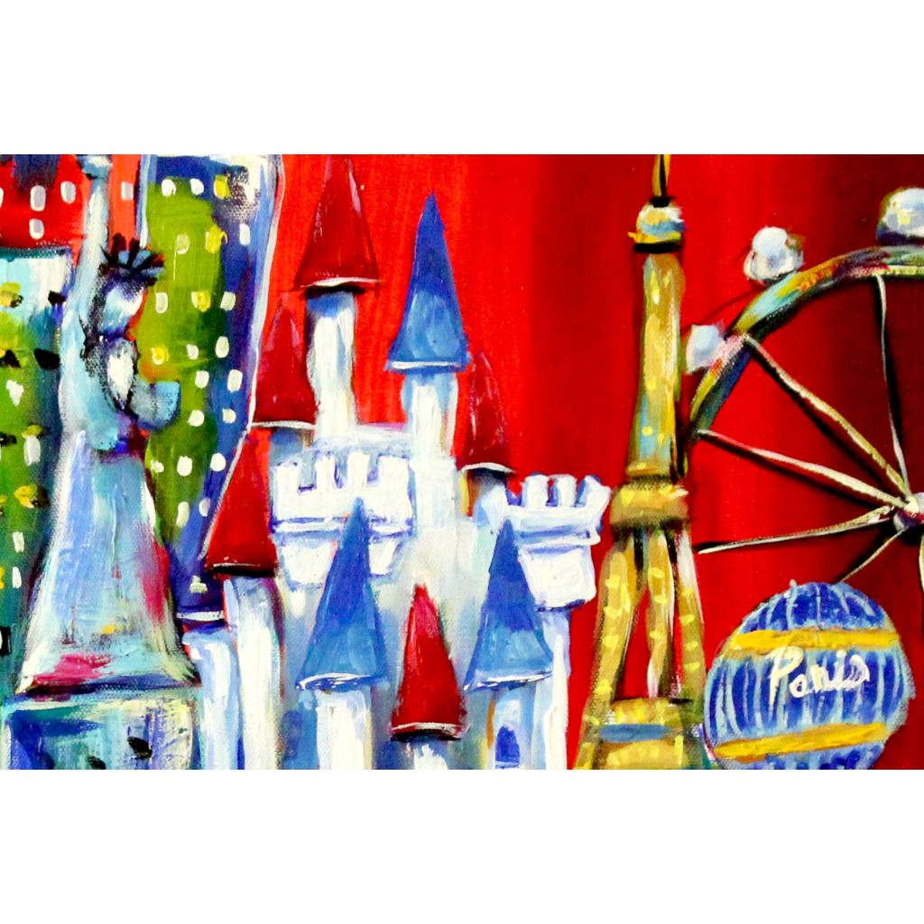 SOLD! Original Painting -Las Vegas - C.W. Art Studio