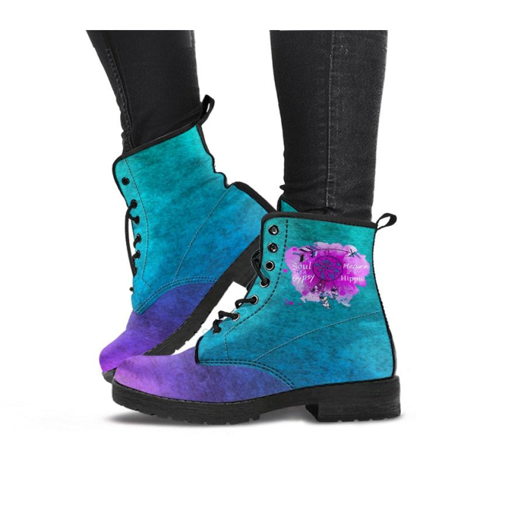 Soul Of A Gypsy Heart Of A Hippie Boots - C.W. Art Studio