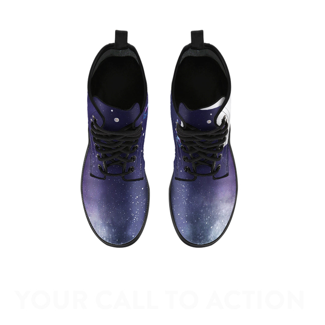Starry Unicorn Leather Boots by SophieStar