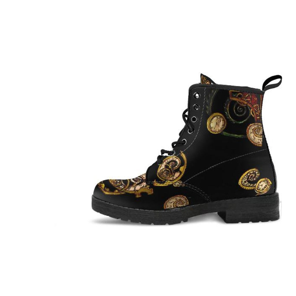 Steampunk Angel & Zebra Boots - C.W. Art Studio