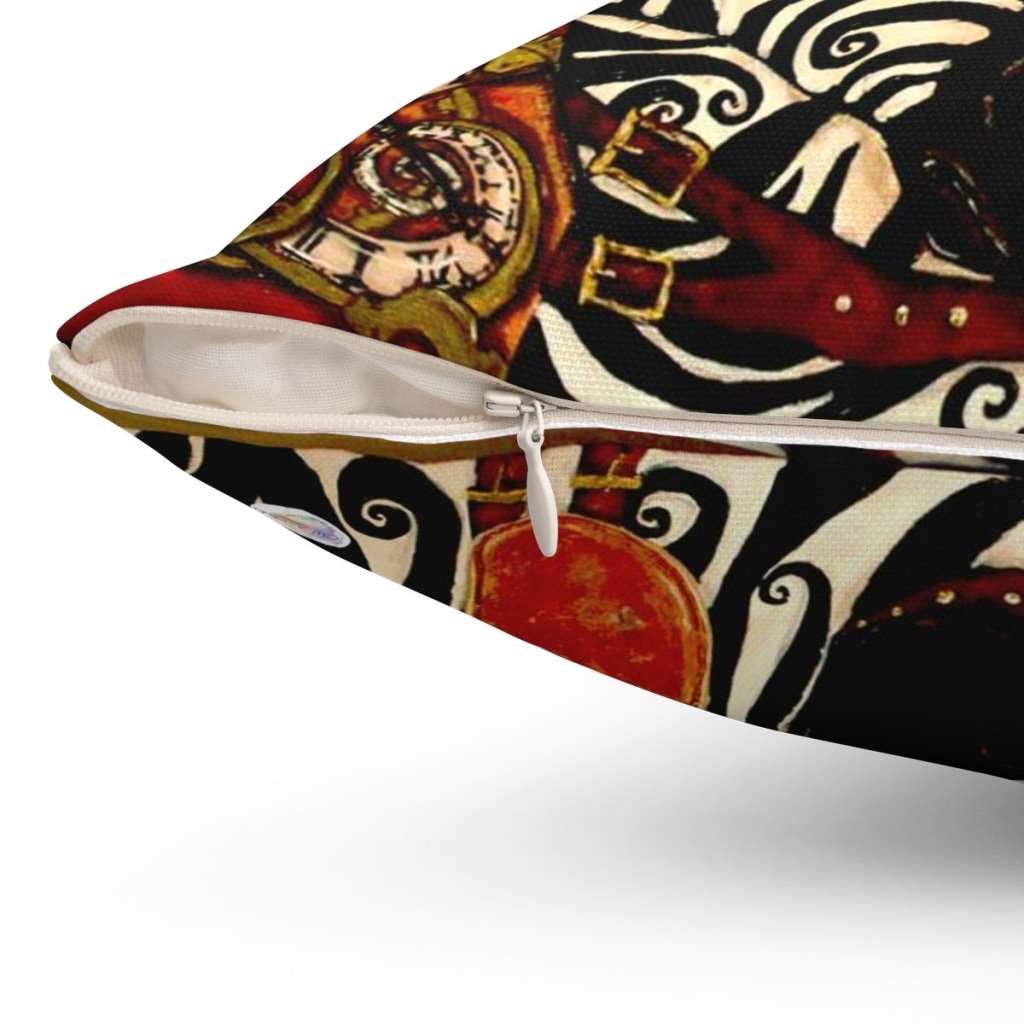 Steampunk Zebra Throw Pillow