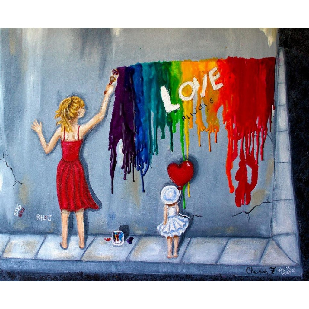 Teach Them Well Artist Embellished Giclée- Limited Edition