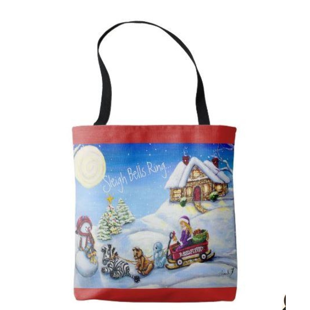Tote Bag - Christmas 2017 Sleigh Bells Ring... - Tote Bags C.w. Art Studio