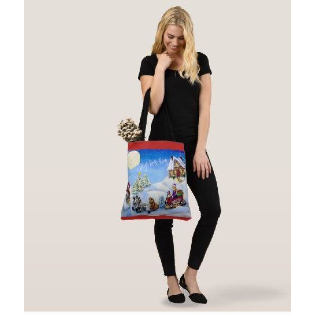 Tote Bag - Christmas 2017 Sleigh Bells Ring... - Tote Bags C.w. Art Studio