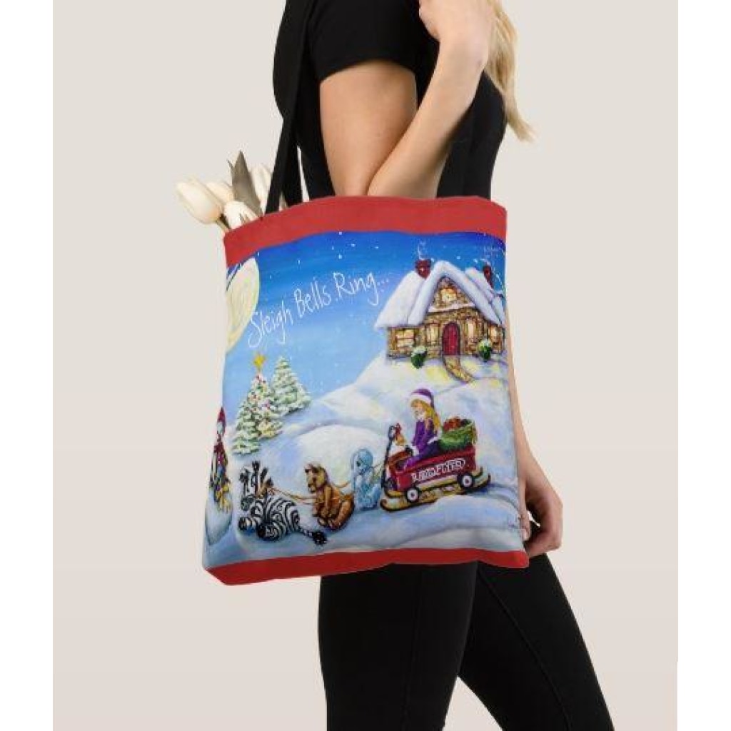 Tote Bag - Christmas 2017 Sleigh Bells Ring... - Tote Bags C.w. Art Studio