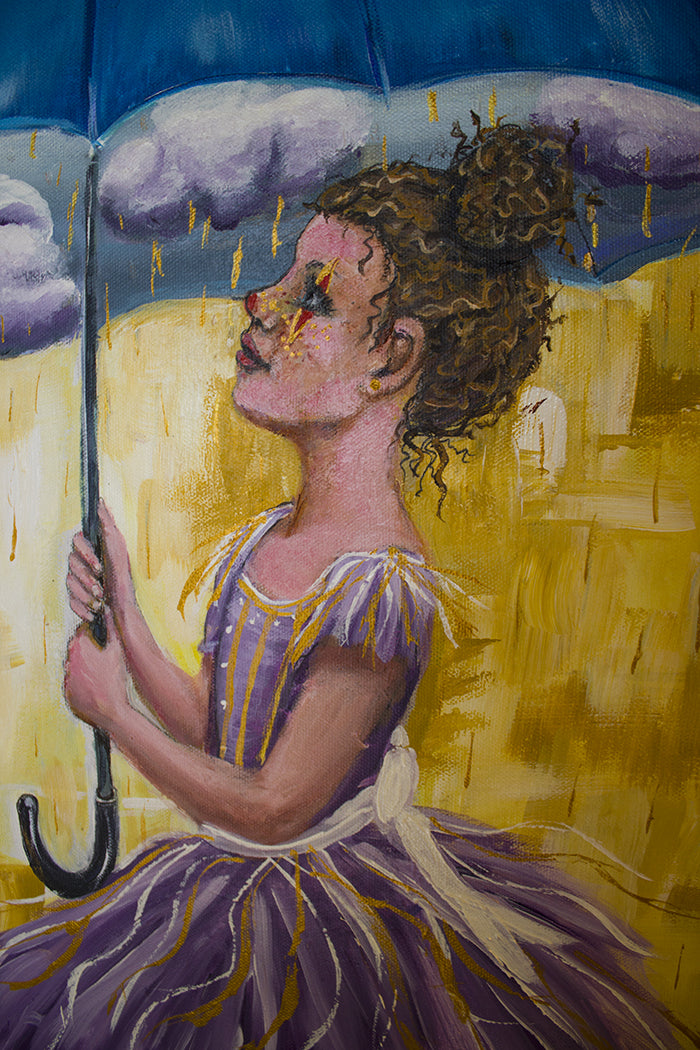 SOLD Tut Tut Looks Like Rain - Original Painting