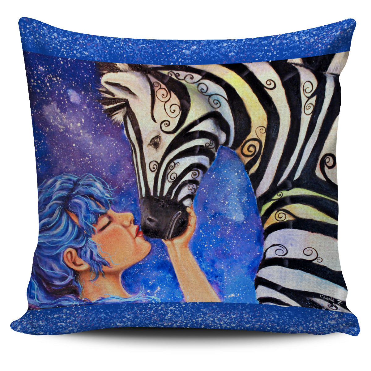 A Kiss To Make It Better Throw Pillow Cover 18x18in
