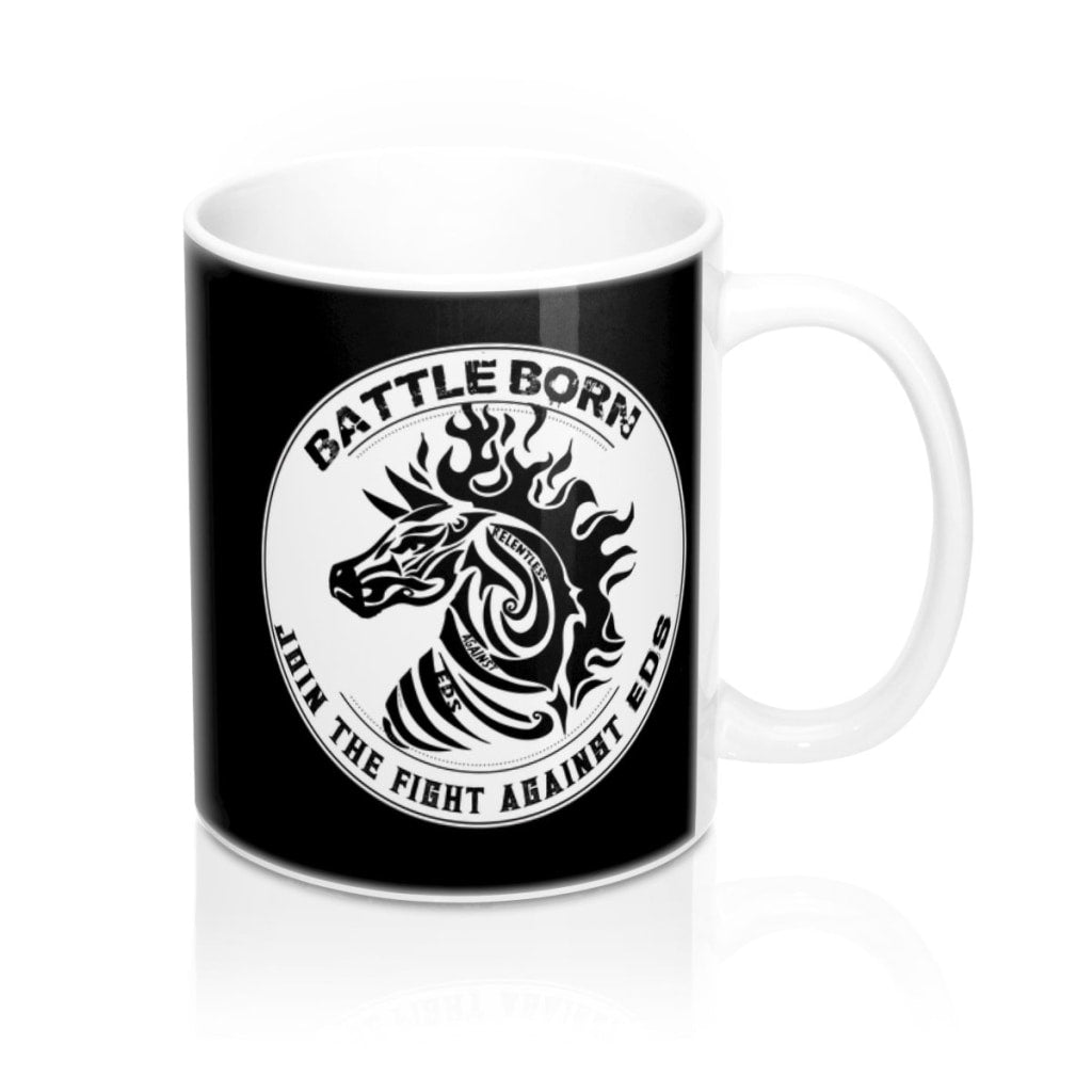 Battle Born EDS Black White Mug 11oz