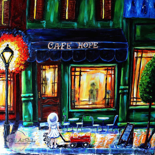 Cafe Hope Glicee Canvas Print