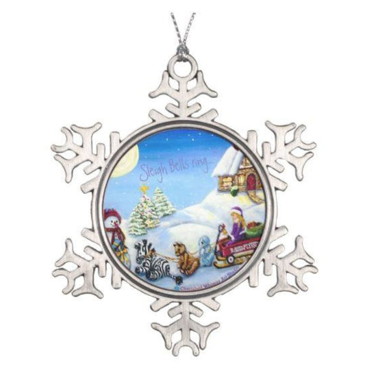 Christmas Ornament - 2017 Snowflake Keepsake Sleigh Bells Ring... - Christmas Ornament C.w. Art Studio
