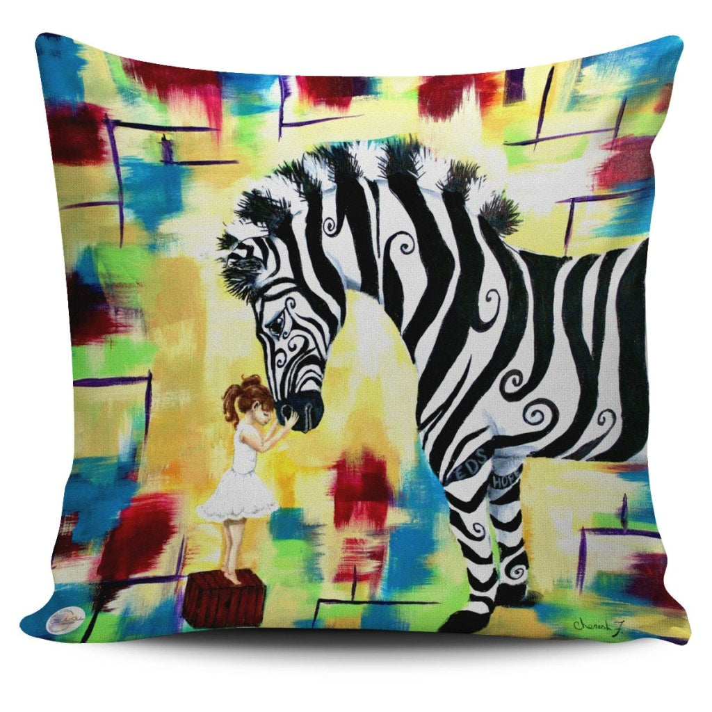 Courage Throw Pillow Cover 18x18in