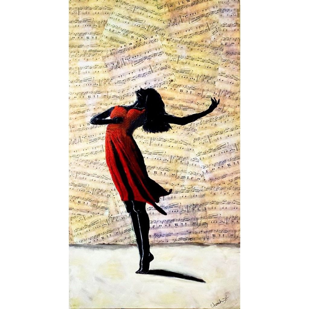 Dance With Me Fabric Wall Poster - C.W. Art Studio