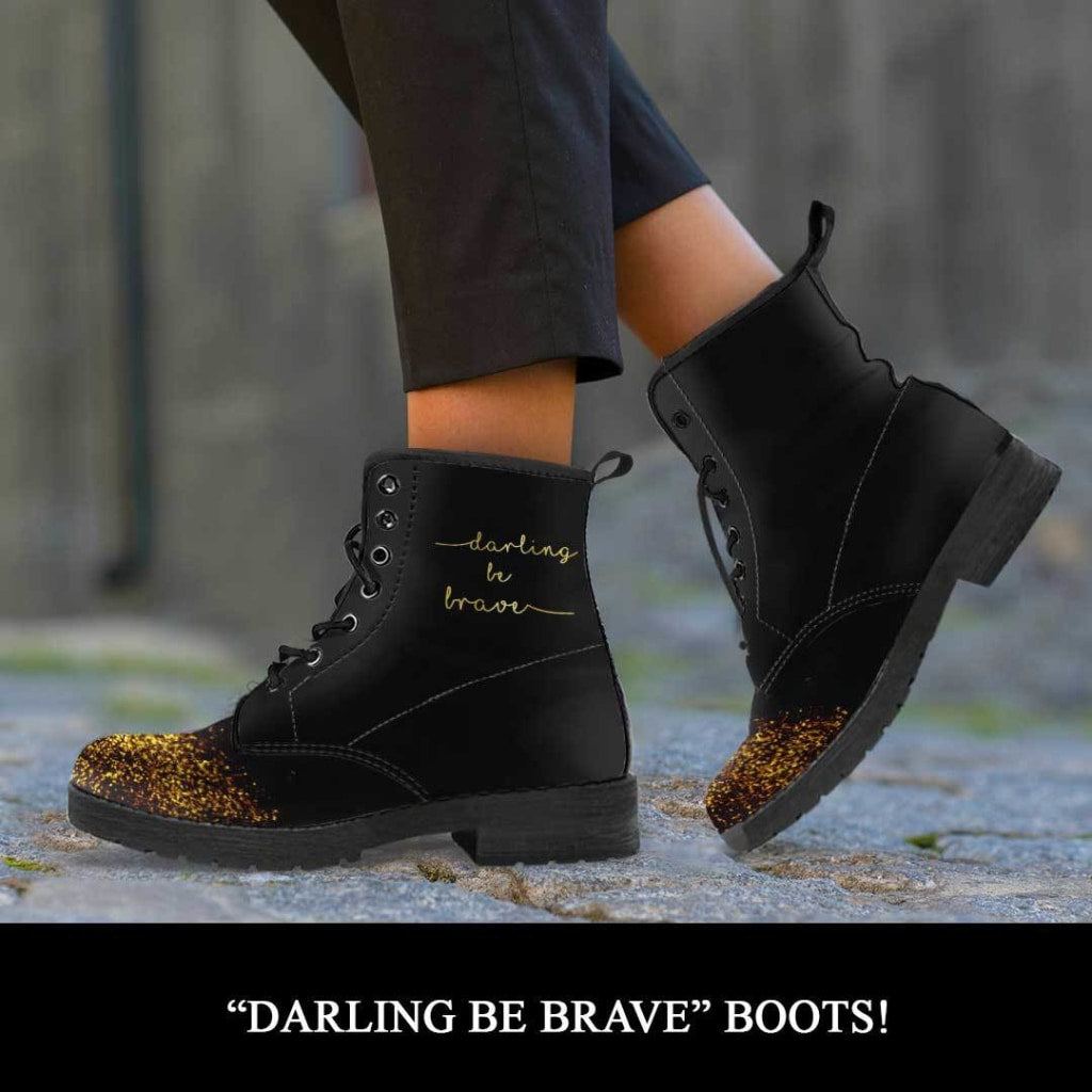 Darling Be Brave Boots - C.W. Art Studio