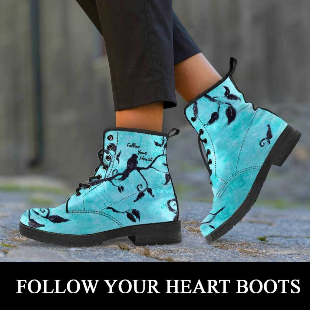 Follow Your Heart Boots - C.W. Art Studio