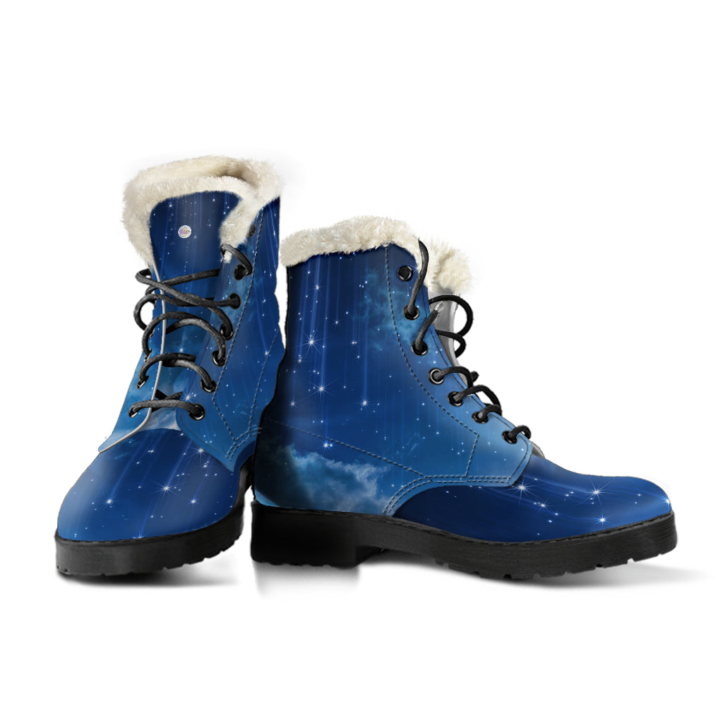 Shooting Stars Fur Lined Leather Boots by SophieStar