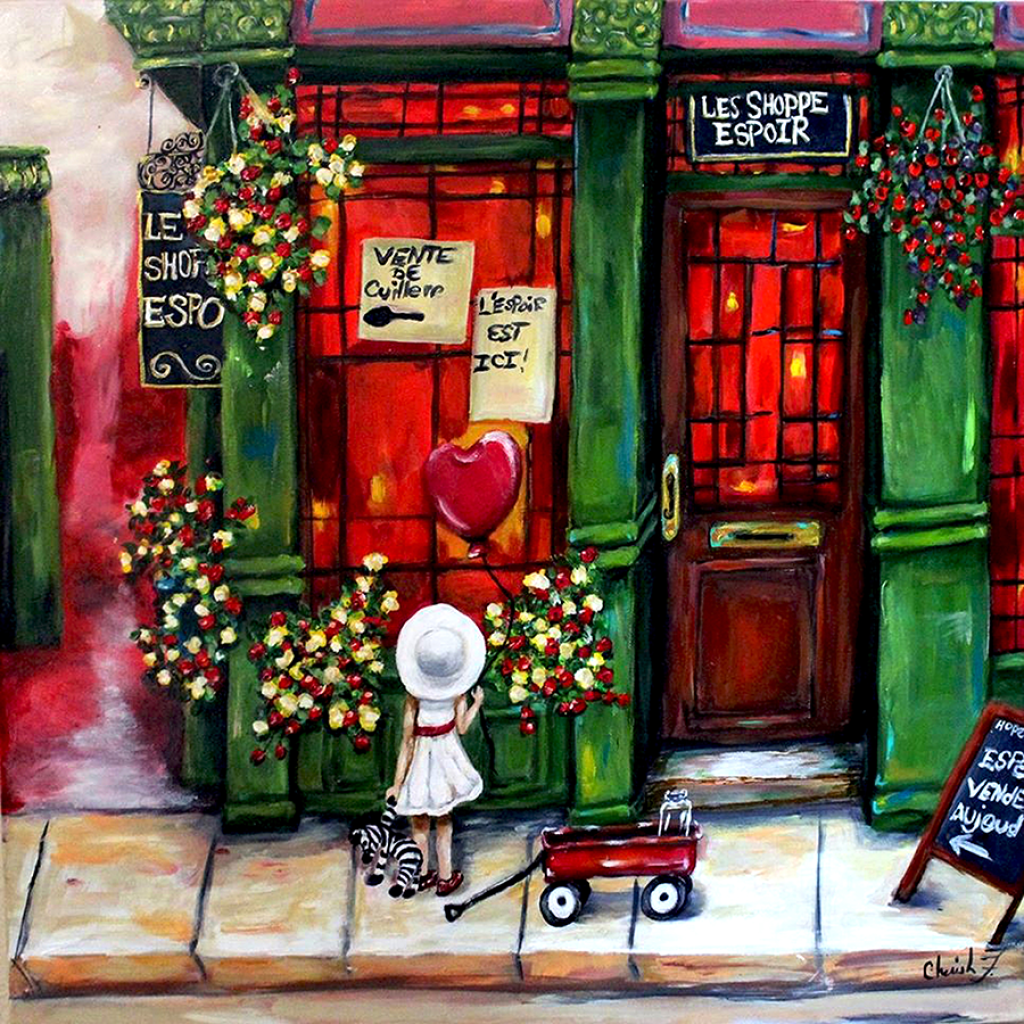 Hope Shoppe Giclée Art  Print- Artist Signed Matted