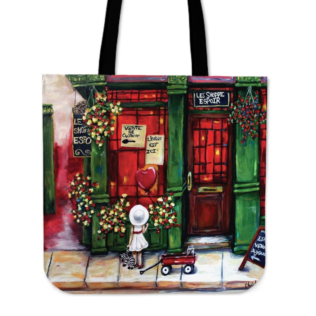 Hope Shoppe Tote Bag - Tote Bags C.w. Art Studio