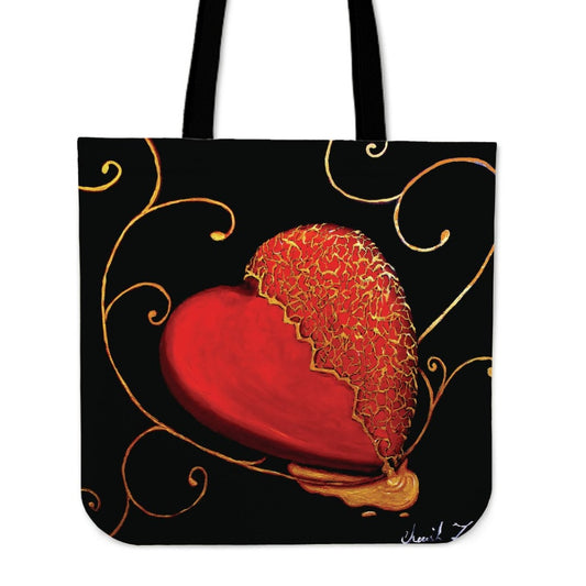 Kintsugi Heart Tote Bag