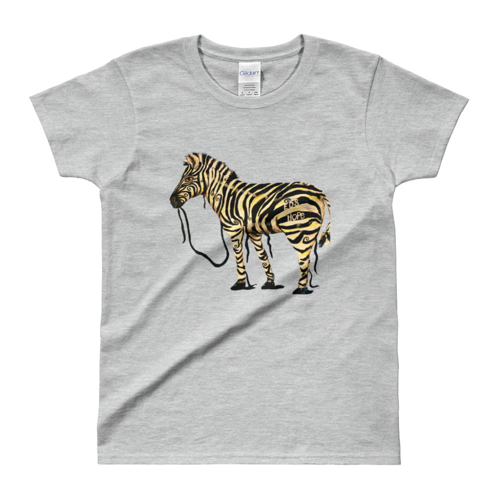 Ladies' T-shirt - EDS Hope Zebra - C.W. Art Studio