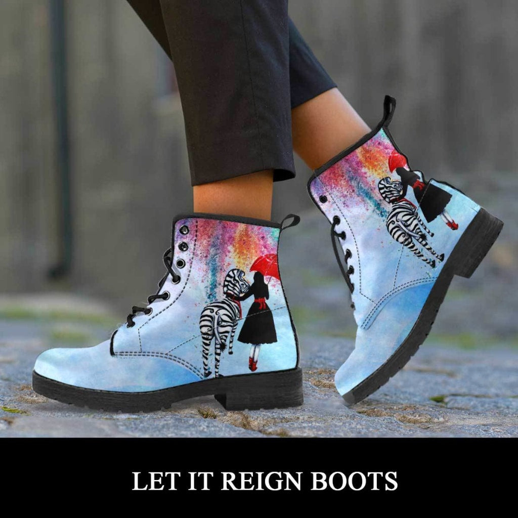 Let it Reign Boots - C.W. Art Studio