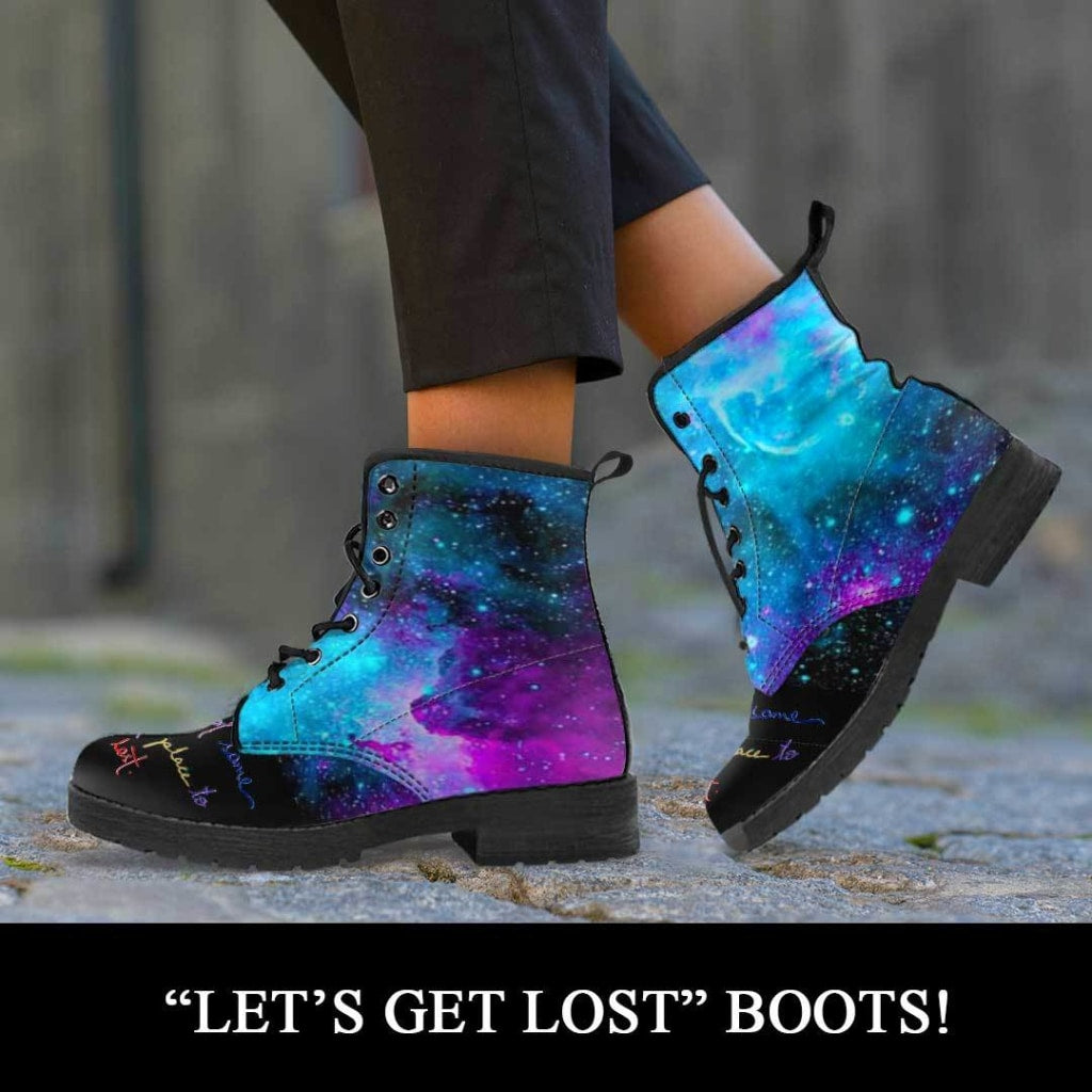 Let's Find Some Beautiful Place To Get Lost Boots - C.W. Art Studio