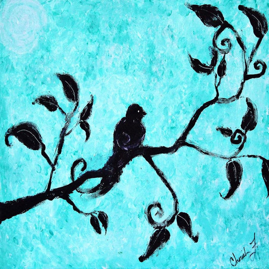 Lone Bird Giclée Art Print - Artist Signed Matted