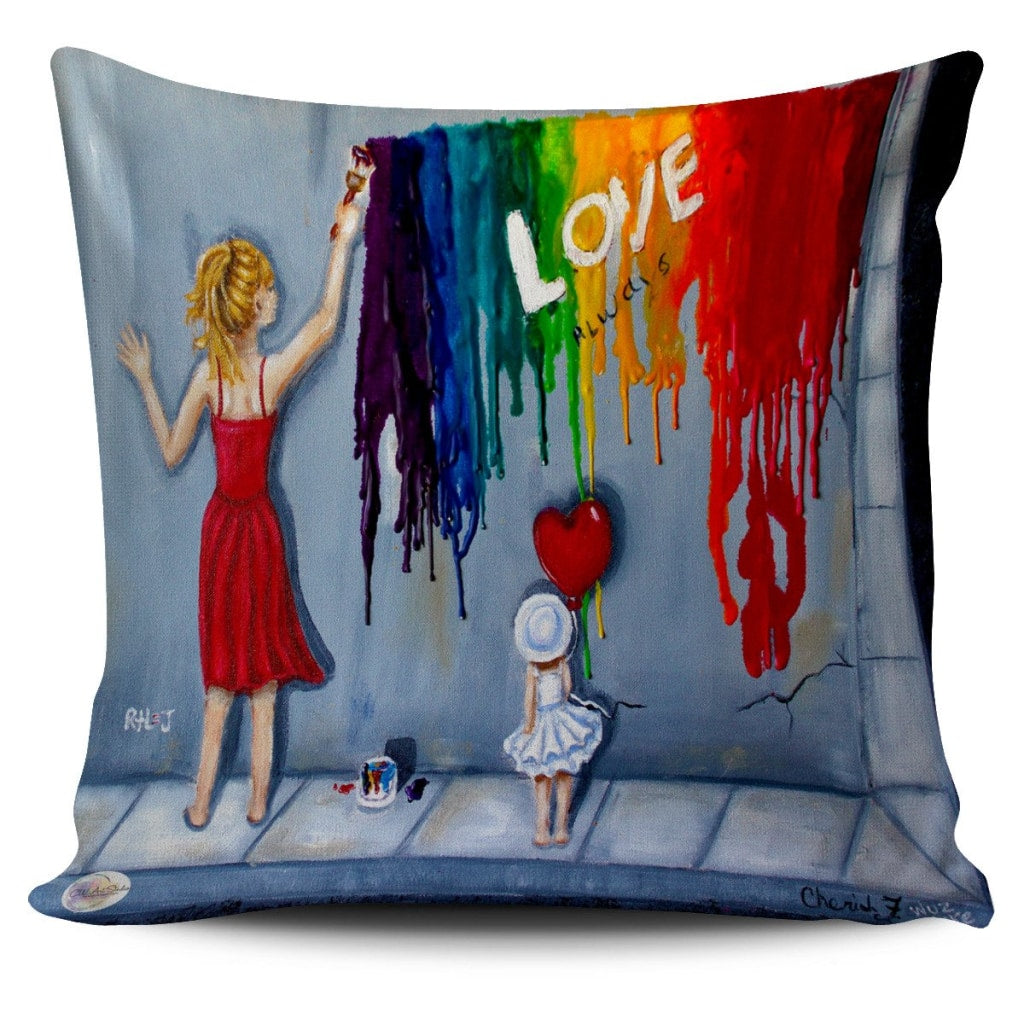 Love Always Throw Pillow Cover 18x18in