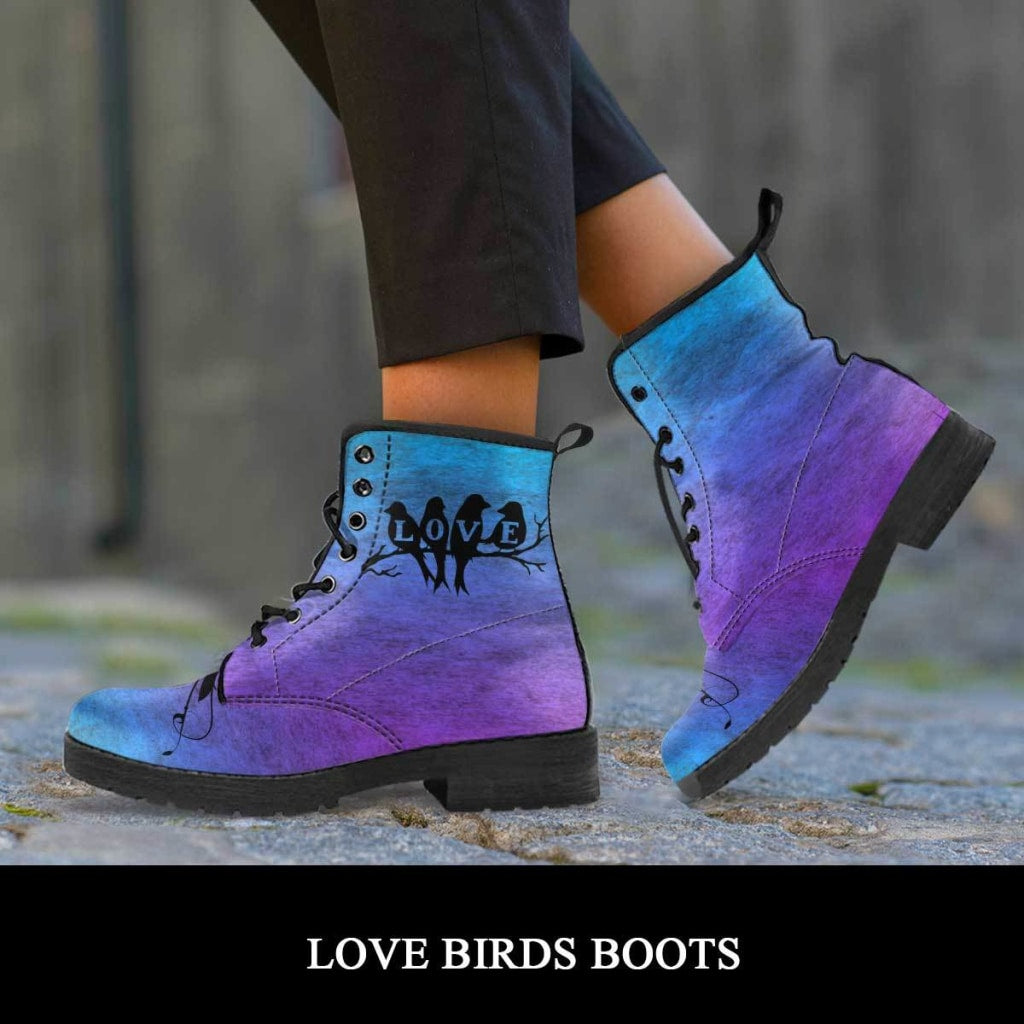 Love Birds Boots - C.W. Art Studio