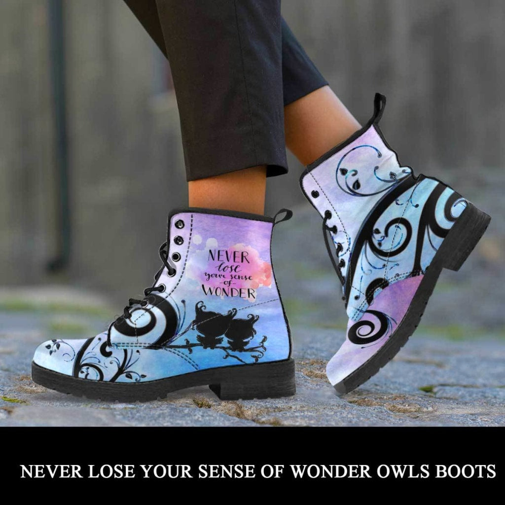Never Lose Your Sense of Wonder Boots - C.W. Art Studio