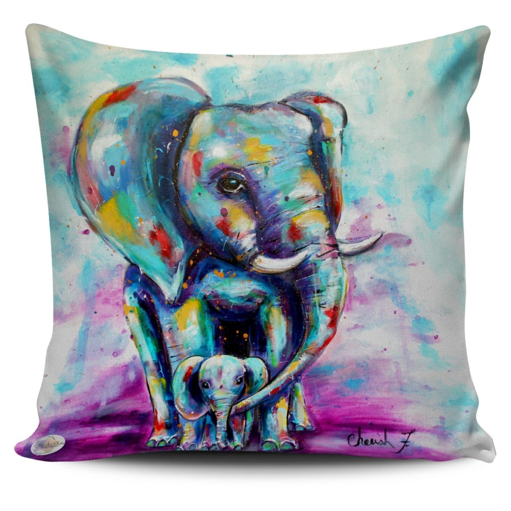 Oliphant Love Throw Pillow Cover 18x18in