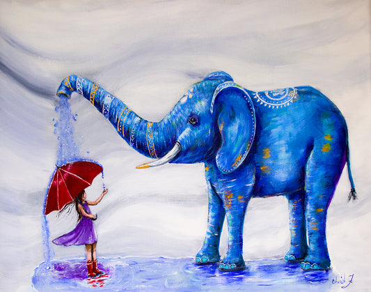 SOLD Blessings of The Oliphant Original Painting