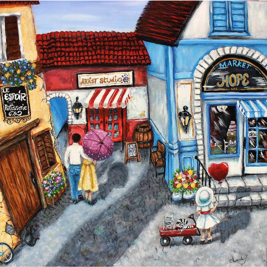 Original Art - Hope Market #4 Hope Series - C.W. Art Studio