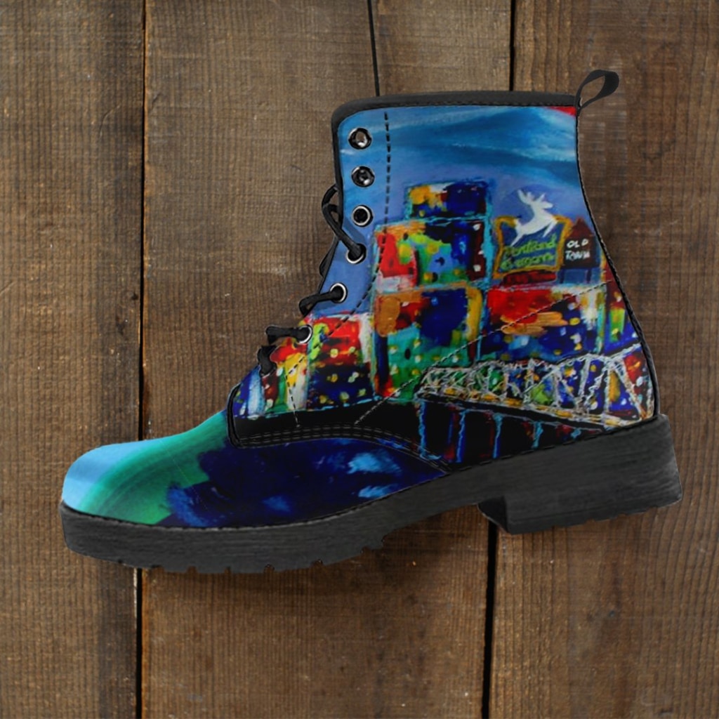 Portland CityScape Boots - C.W. Art Studio