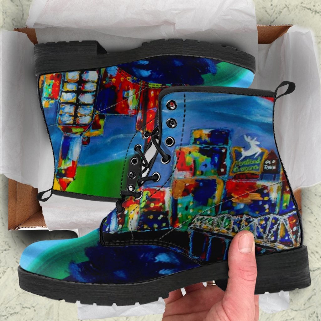 Portland CityScape Boots - C.W. Art Studio