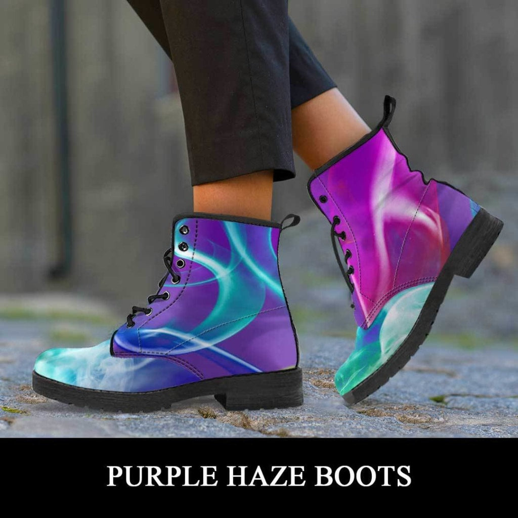 Purple Haze Boots - C.W. Art Studio
