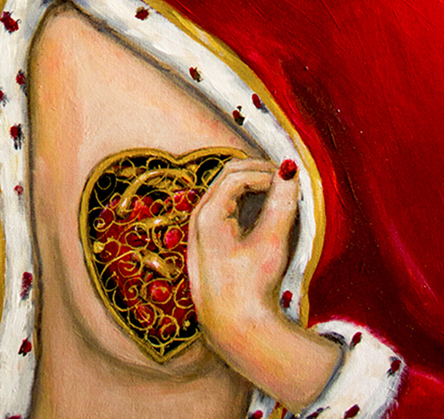 SOLD- Queen of broken Hearts -Original Painting