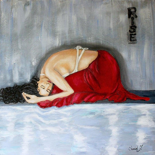 Rise Giclée Art Print - Artist Signed Matted - Artist Signed Print C.w. Art Studio