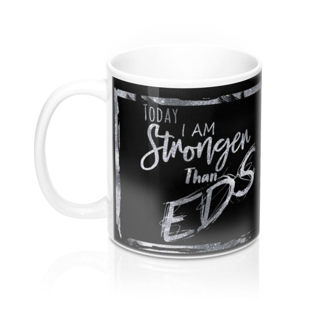 Stronger Than EDS Black Mug 11oz