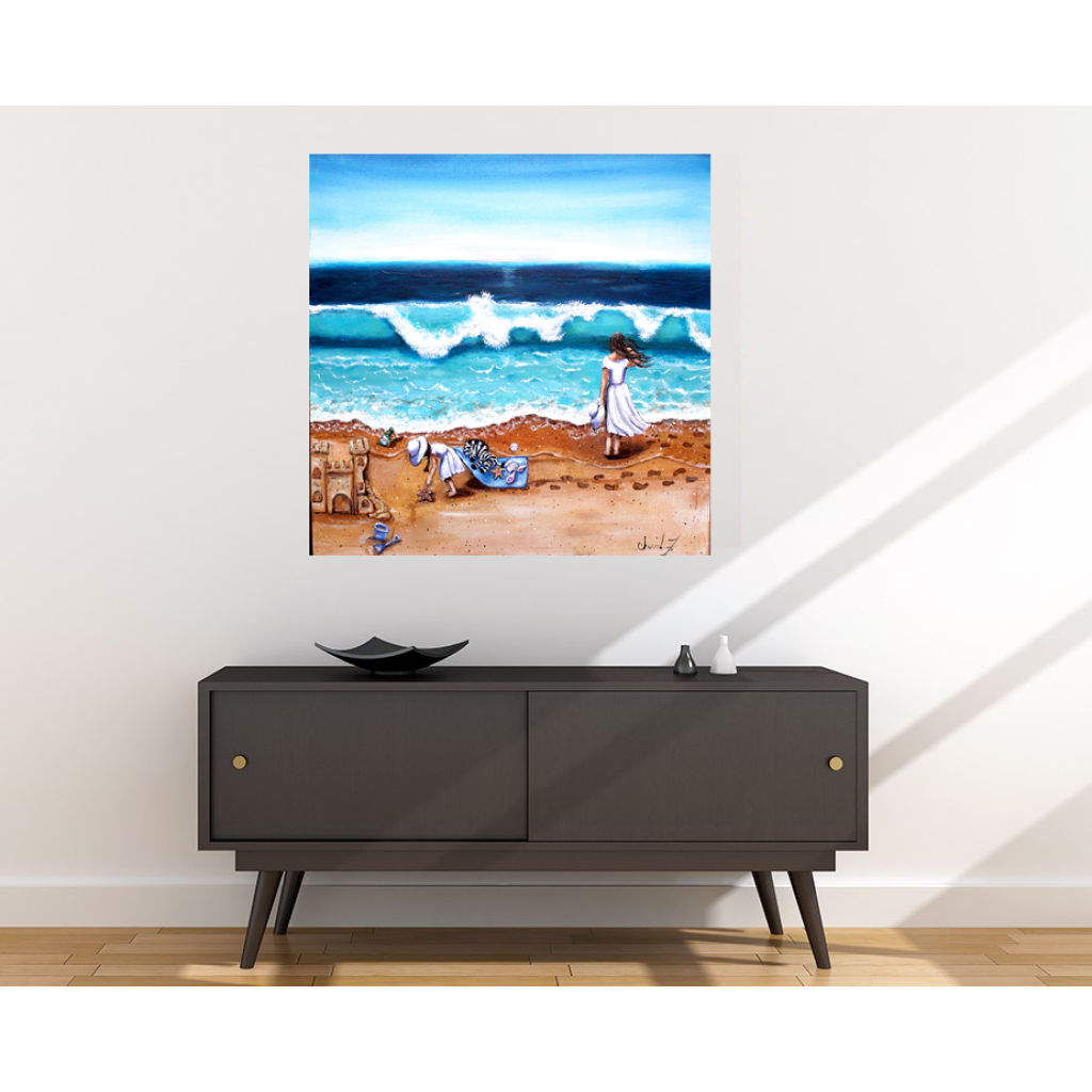 The Beach Fabric Wall Poster - C.W. Art Studio