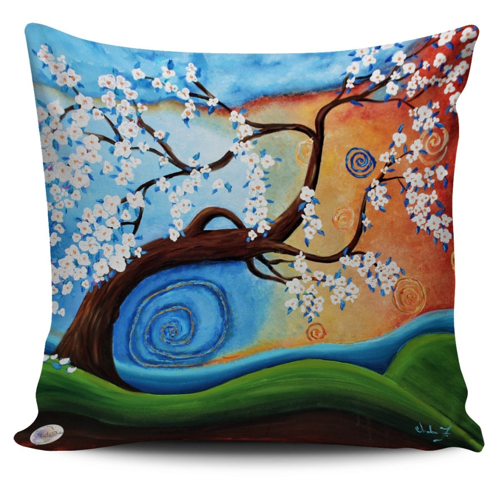 Winds of whimsy Throw Pillow Cover 18x18in